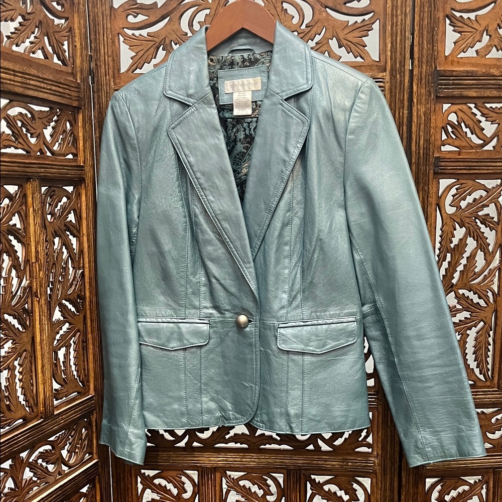 Vintage Worthington Women's Teal Blazer